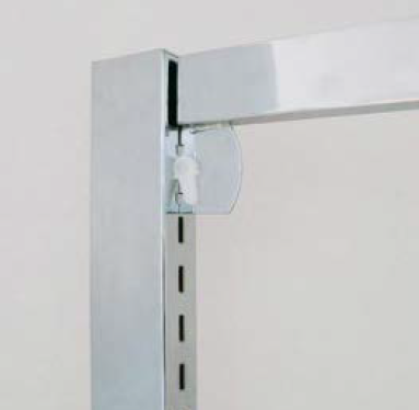 FASHION WALL: Este riel rectangular te funcionará como soporte para colocar repisas o tubos.